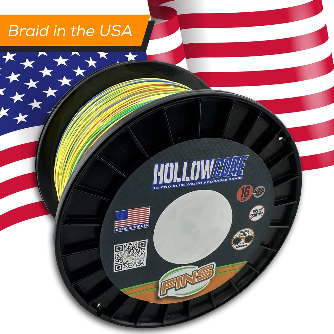 FINS Hollow Core Fishing Braid Fishing Line FINS Braids 