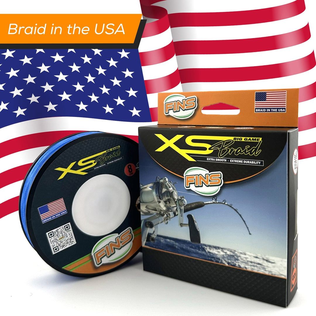 FINS XS Big Game Fishing Braid (10-50 lb.) Fishing Line FINS Braids 