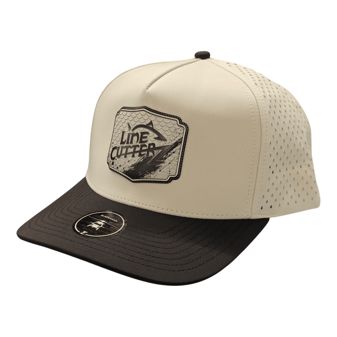 Line Cutterz Performance Snapback Hat Hats Line Cutterz Off White/Black 