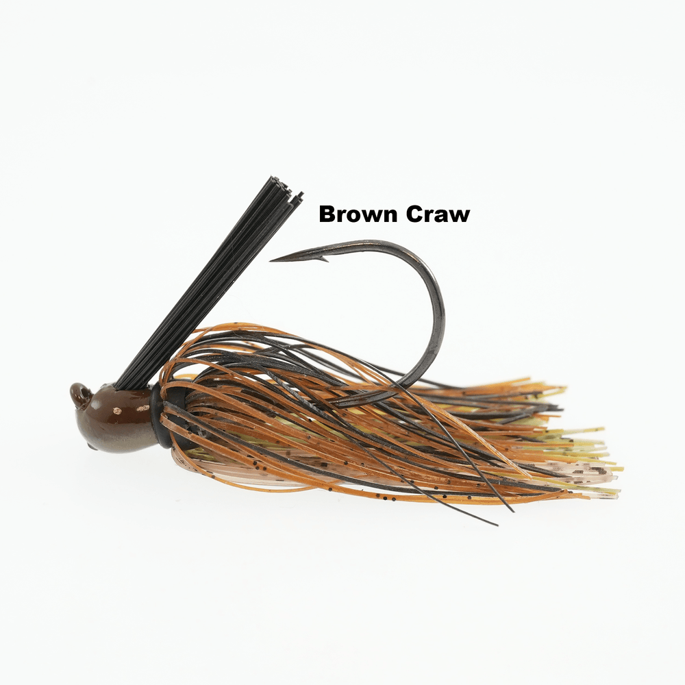 Missile Jigs - Ike's Mini Flip Jig Missile Baits Brown Craw 1/4oz 
