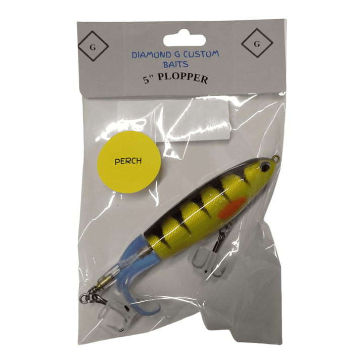 Diamond G Custom Baits - 5" Plopper Diamond G Custom Baits Perch 