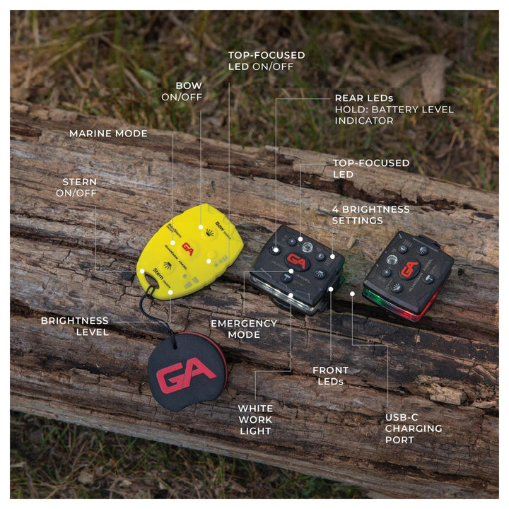 Guardian Angel Kayak Safety Light Kit with Remote Guardian Angel Devices 