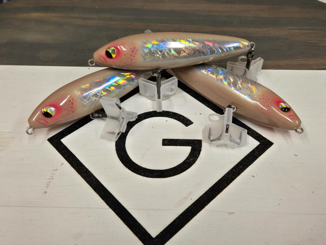 Diamond G Custom Baits - Skitter Walk Lure Diamond G Custom Baits Holographic Bone 