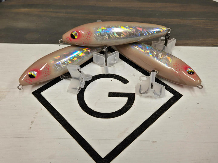 Diamond G Custom Baits - Skitter Walk Lure Diamond G Custom Baits Holographic Bone 