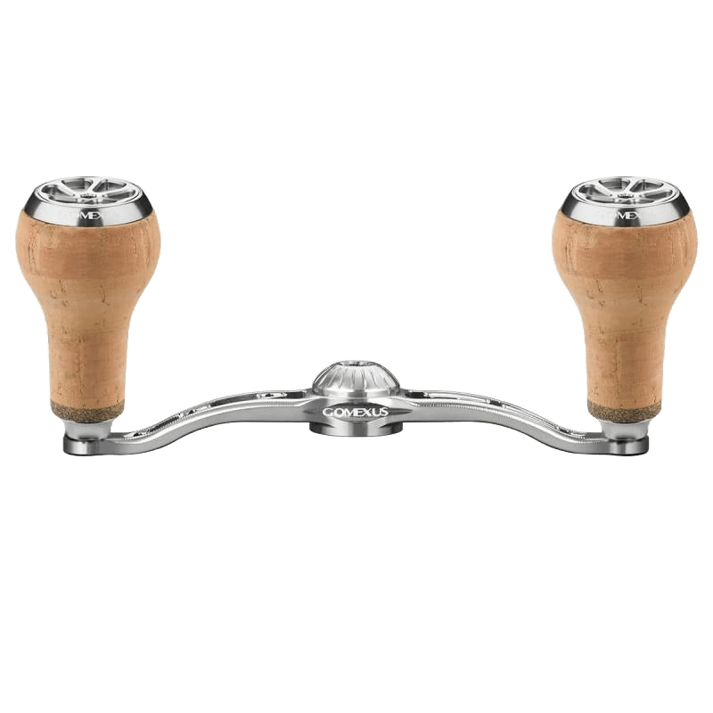 Gomexus Aluminum Handle for Baitcasting Reel with Cork Knob BDH-CA27 Reel Parts Gomexus White 8x5mm 100mm