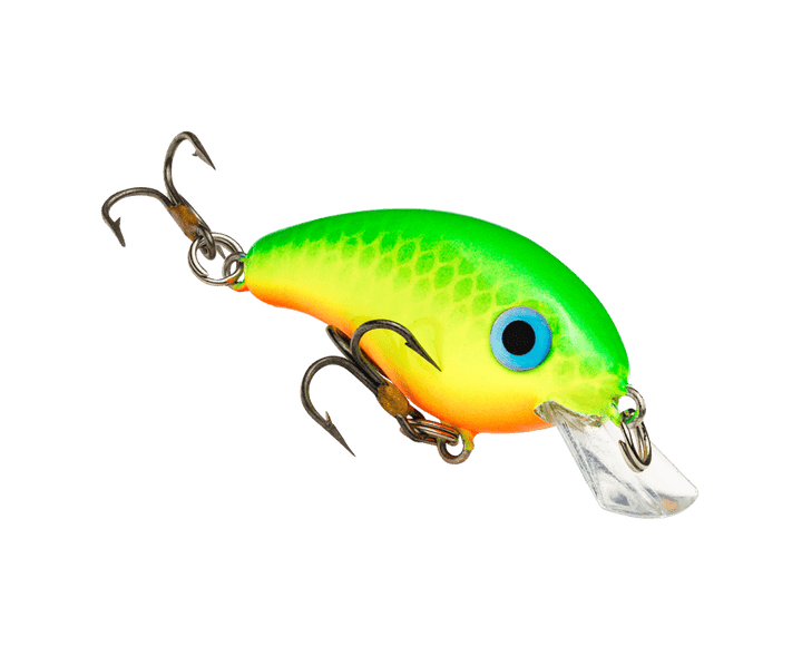 Strike King - Bitsy Pond Minnow Crankbait Lure Strike King Lure Company Chartreuse Green Back 