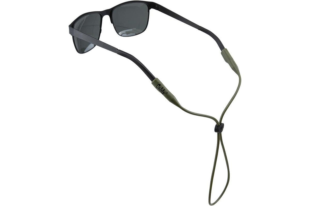 Cablz - Silicone Sunglass Retainer Cablz Olive Drab Green Universal End 