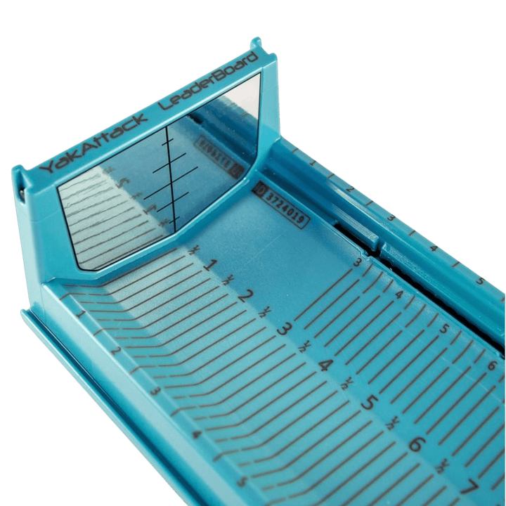 LeaderBoard - 28" Measuring Board with Built-In Identifier Holders and Cull Tabs, Glacier Blue YakAttack 
