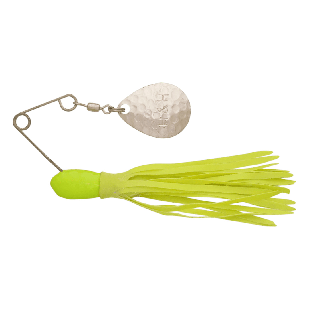 Original H&H Spinner Lure Lure H&H Lure Company Chartreuse/Chartreuse Single Spinner 