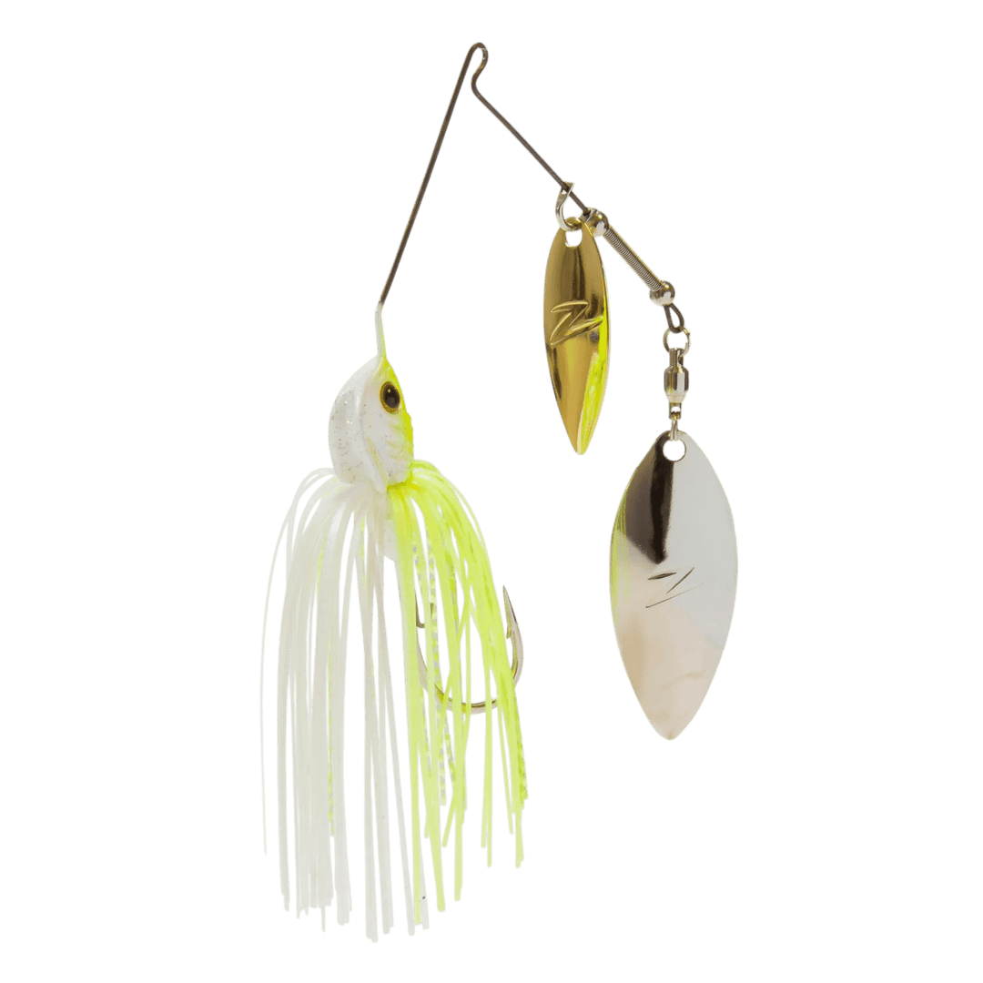 Z-Man SlingBladeZ Double Willow Spinnerbait Z-Man Fishing Products 3/8 oz Chartreuse Pearl 