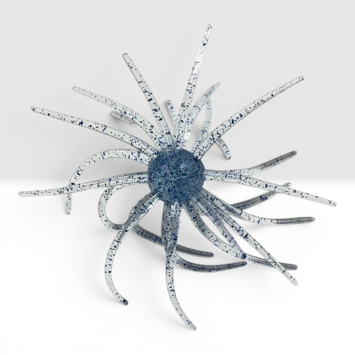 Pro Fish Gear Urchin Soft Plastic Bass Baits – Bass Buffet Collection Line Cutterz Blue Raspberry 