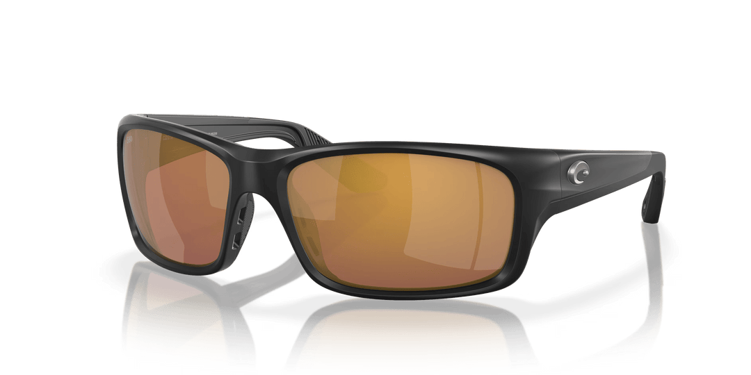 Costa Polarized Sunglasses Accessories Costa Del Mar Jose PRO Matte Black Gold Mirror Polarized Glass