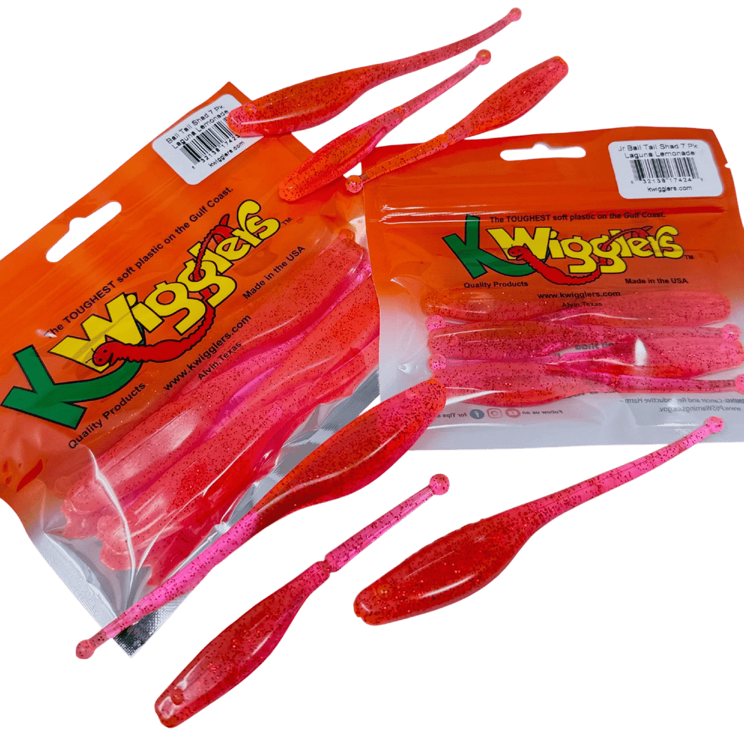 KWigglers Ball Tail Shad 7pk Lure KWigglers Laguna Lemonade 