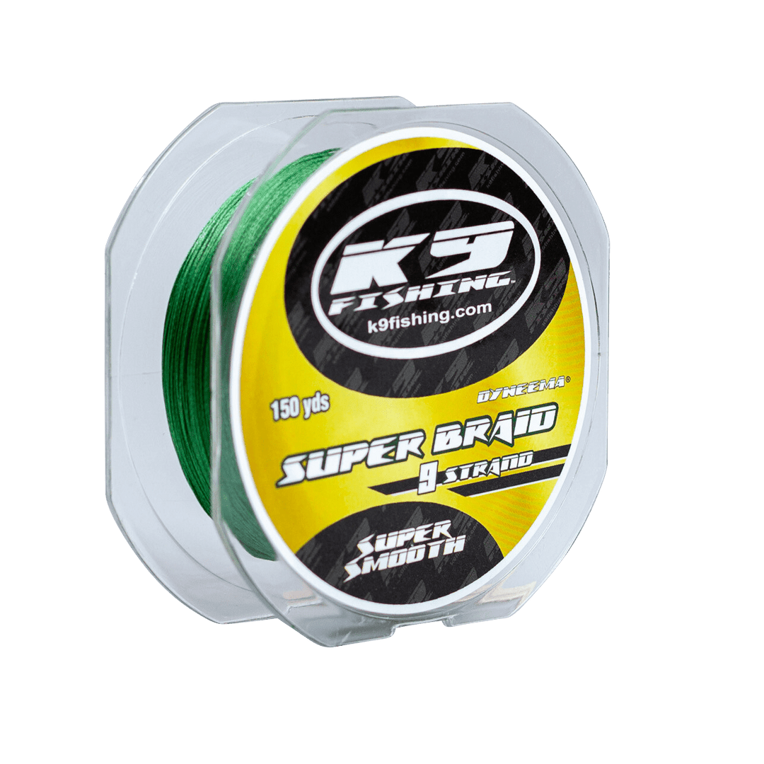 K9 - 9 Strand Super Braid - 150yd Accessories K9 Fishing Products, LLC. 