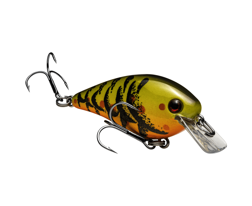 Strike King - KVD Squarebill 1.0 Crankbait Lure Strike King Lure Company Green Pumpkin Craw 
