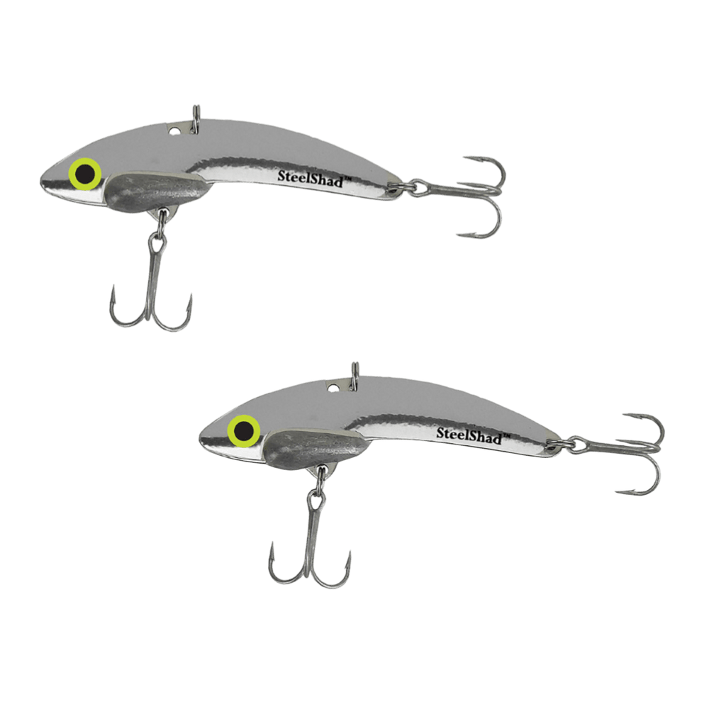 SteelShad Mini Blade Bait 2pk SteelShad Silver 
