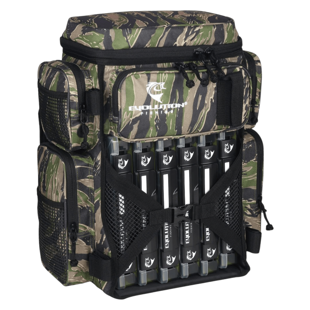 Evolution - Drift Series Tackle Backpack - 3600 Tackle Storage Evolution Outdoor Tiger Stripe 