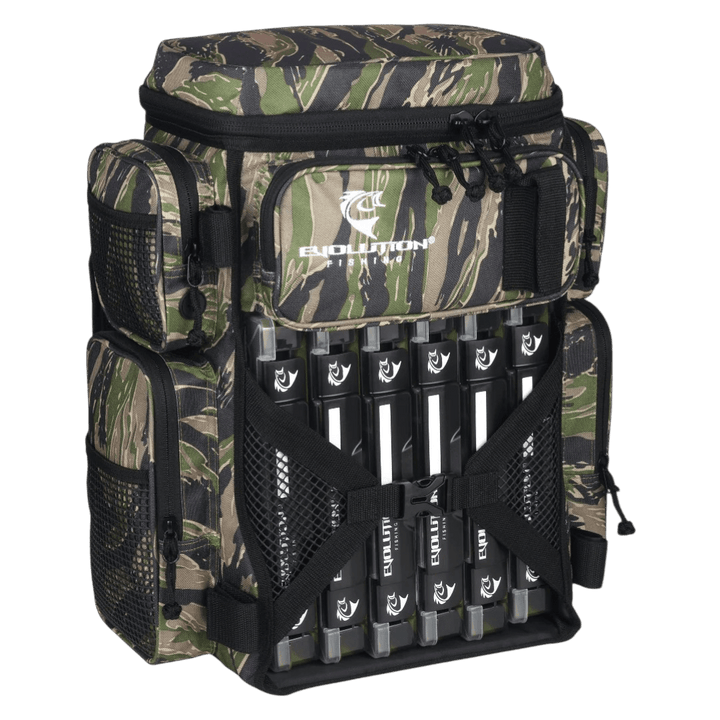 Evolution - Drift Series Tackle Backpack - 3600 Tackle Storage Evolution Outdoor Tiger Stripe 