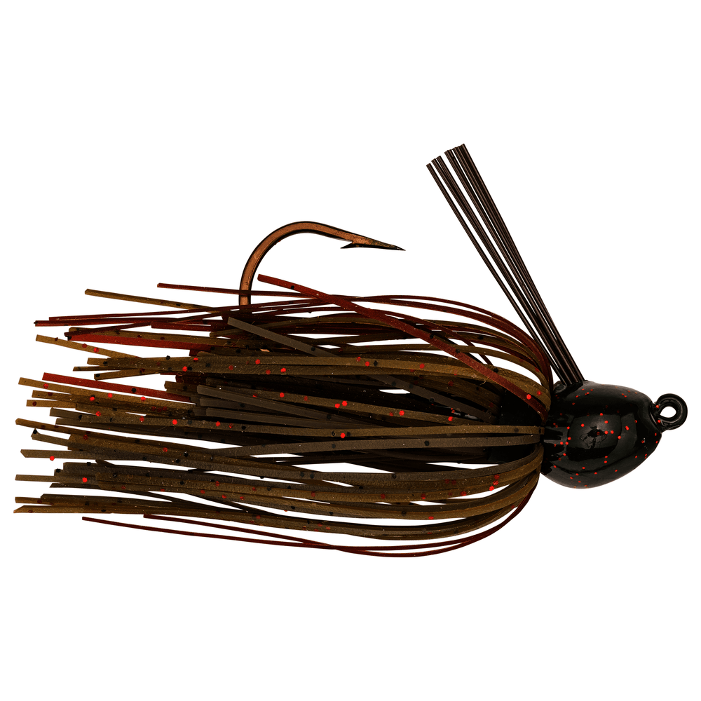 Strike King - Bitsy Bug Mini Casting Jig Strike King Lure Company Green Pumpkin 1/4oz 