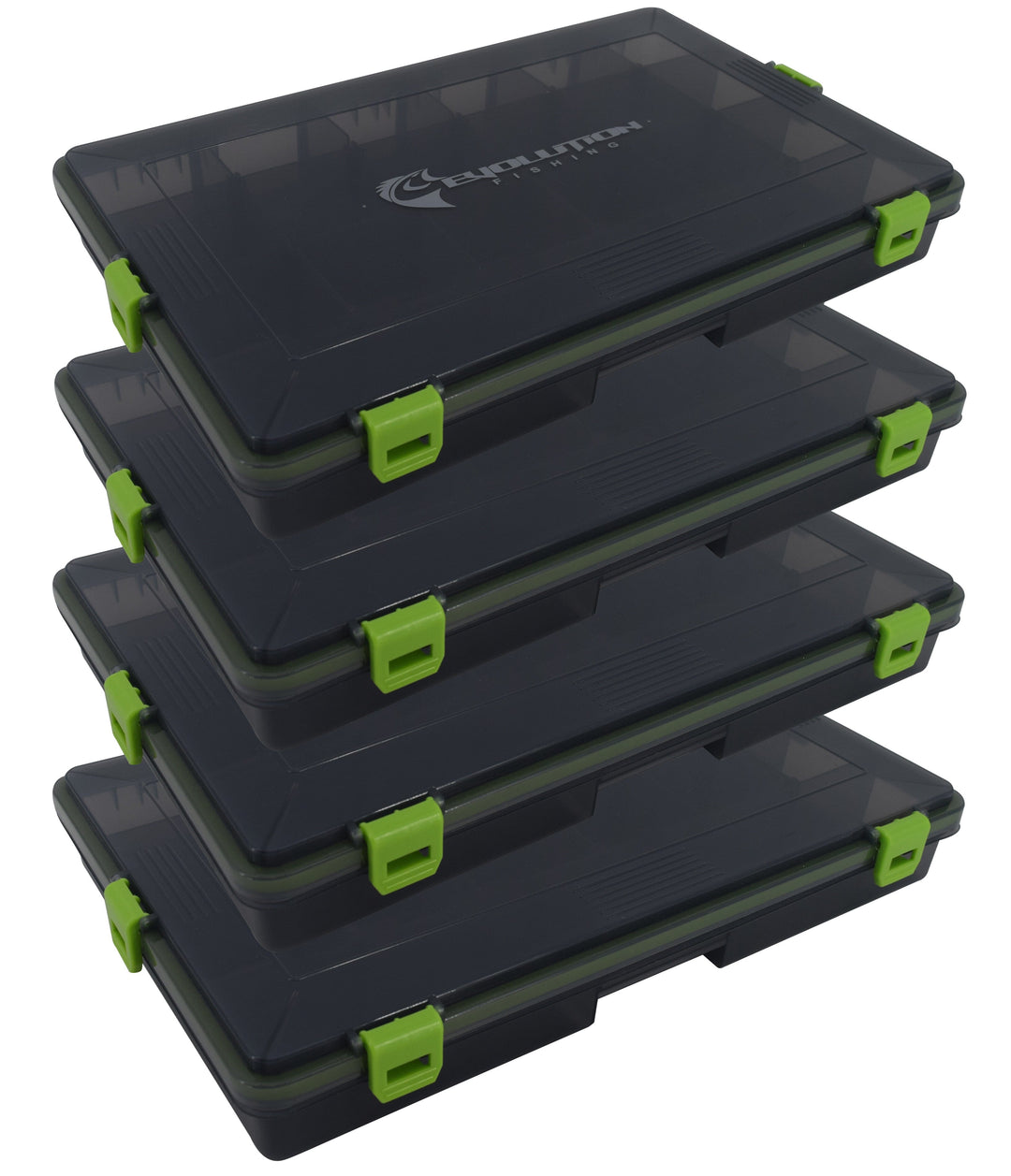 3700 4-Latch Water Proof Tackle Tray Tackle Storage Evolution Outdoor 