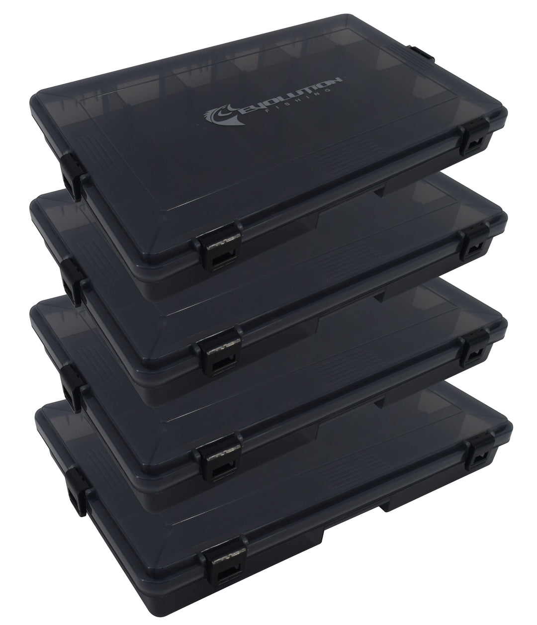 3700 4-Latch Water Proof Tackle Tray Tackle Storage Evolution Outdoor 
