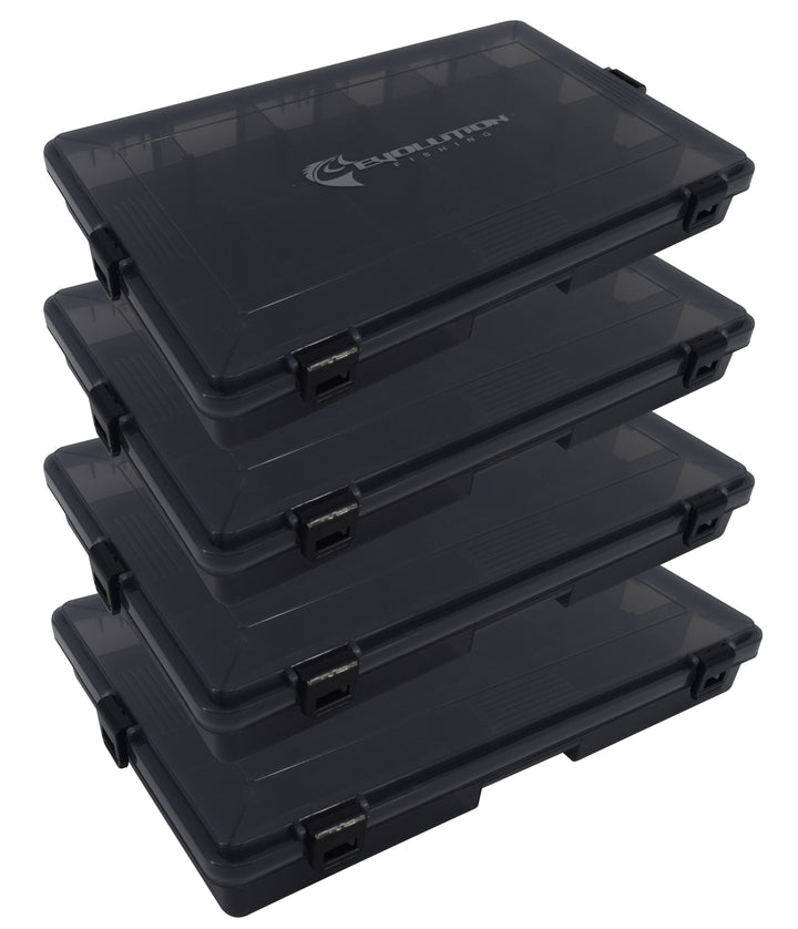 3700 4-Latch Water Proof Tackle Tray Tackle Storage Evolution Outdoor 