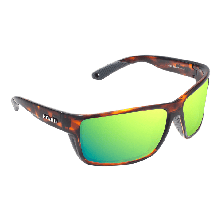 Bajio Sunglasses Bajio Bales Beach Brown Tortoise Gloss Green Mirror - Glass
