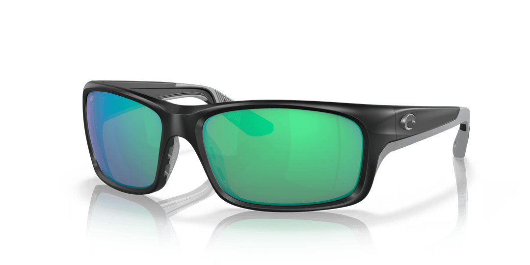 Costa Polarized Sunglasses Accessories Costa Del Mar Jose PRO Matte Black Green Mirror Polarized Glass