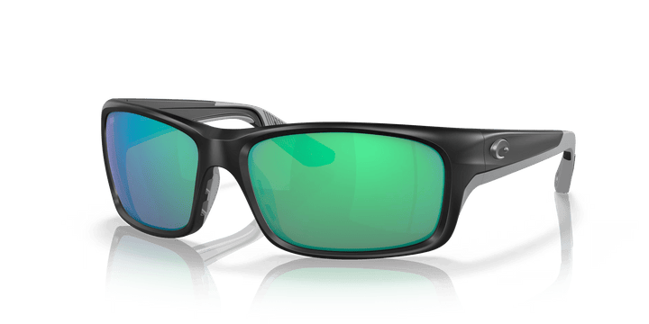Costa Polarized Sunglasses Accessories Costa Del Mar Jose PRO Matte Black Green Mirror Polarized Glass