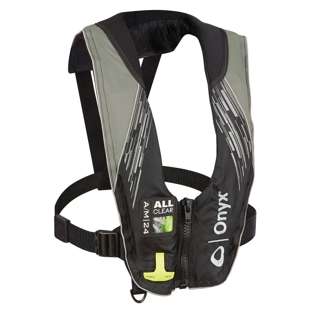A/M-24 All Clear Automatic/Manual Inflatable Life Jacket Onyx Grey 