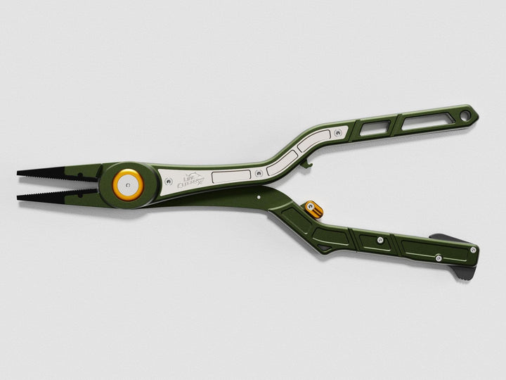Line Cutterz Elite Deep Reach 12-Inch Fishing Pliers with Retractable Ceramic Line Cutter