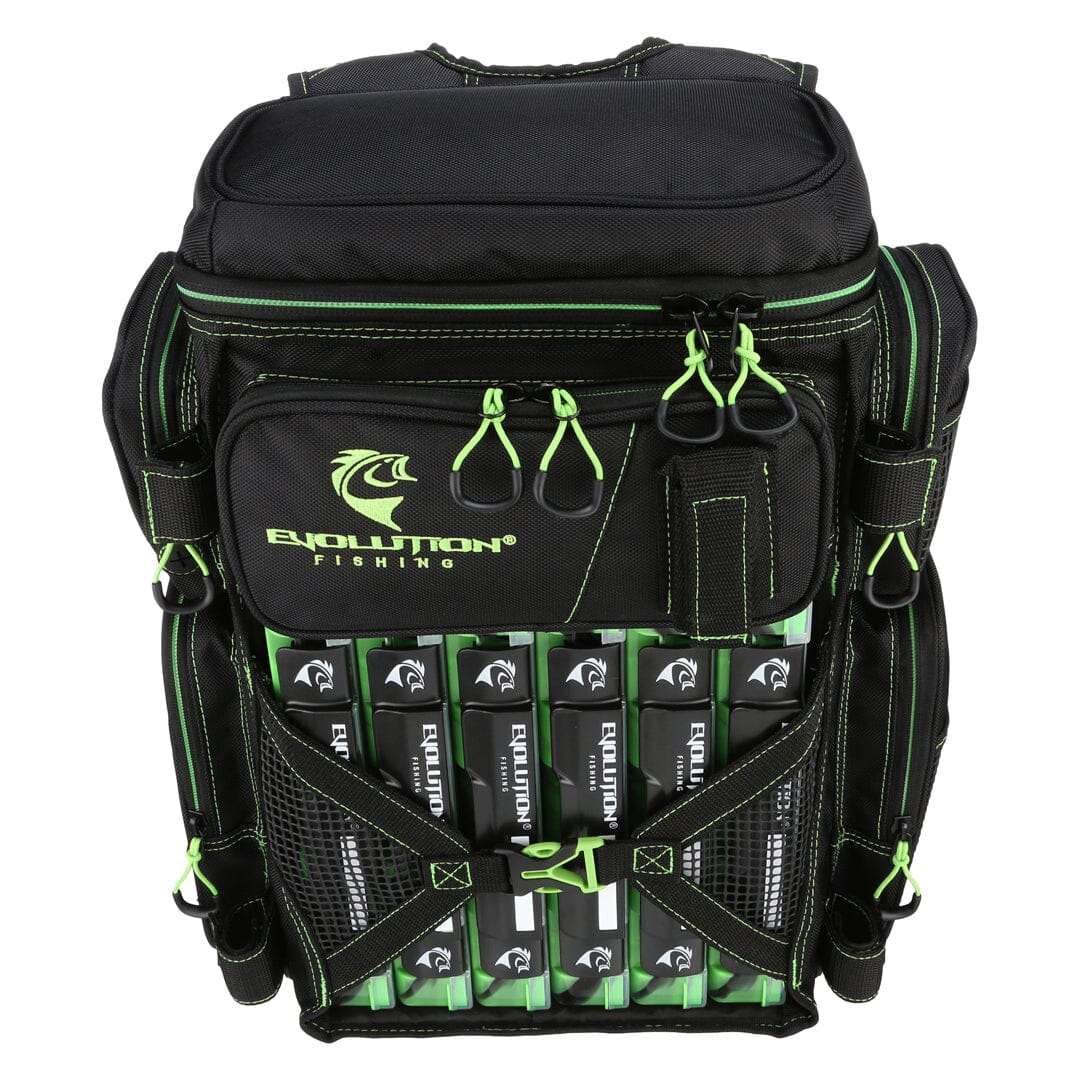 Drift Series 3600 Tackle Backpack with Rod Holders & QuikLatch Trays – Line Cutterz