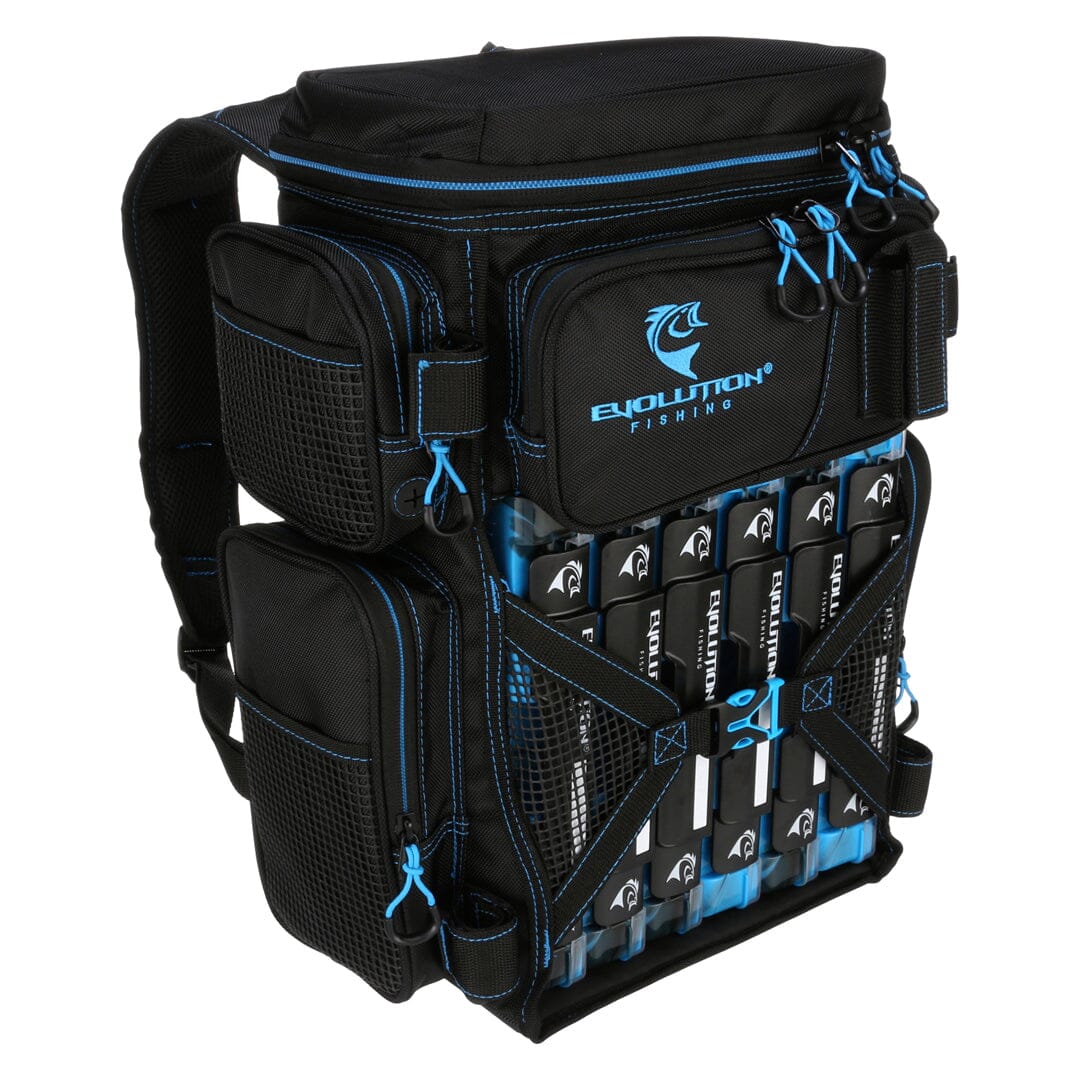 Drift Series 3600 Tackle Backpack with Rod Holders & QuikLatch Trays – Line Cutterz