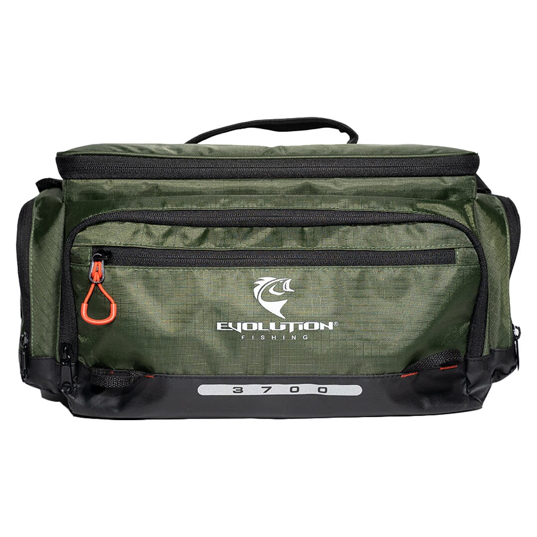 3700 Smallmouth Tackle Bag - Olive Tackle Storage Evolution Outdoor 