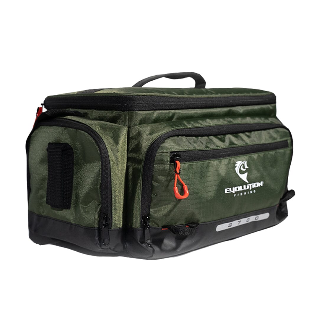 3700 Smallmouth Tackle Bag - Olive Tackle Storage Evolution Outdoor 