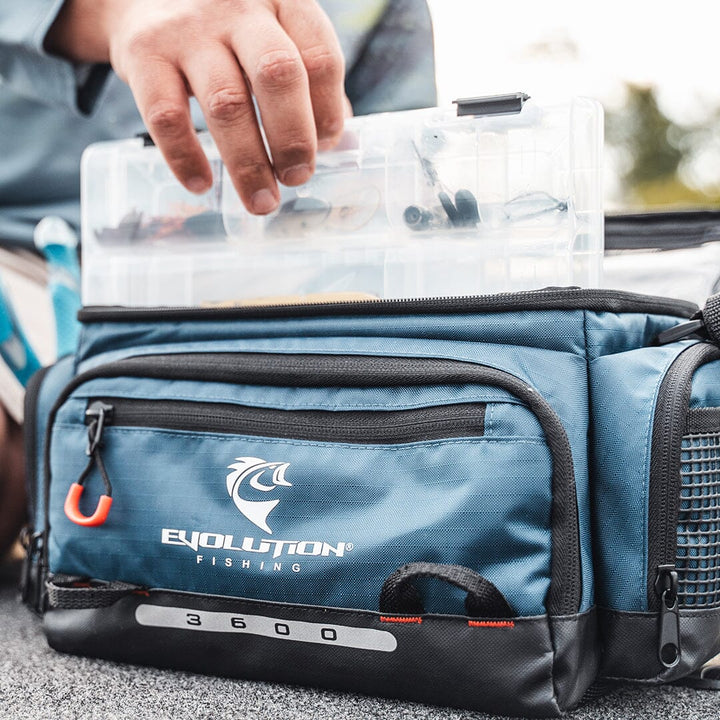 3600 Smallmouth Tackle Bag - Blue Tackle Storage Evolution Outdoor 