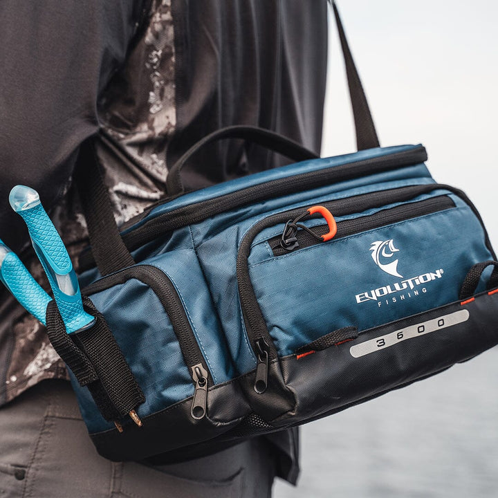 3600 Smallmouth Tackle Bag - Blue Tackle Storage Evolution Outdoor 