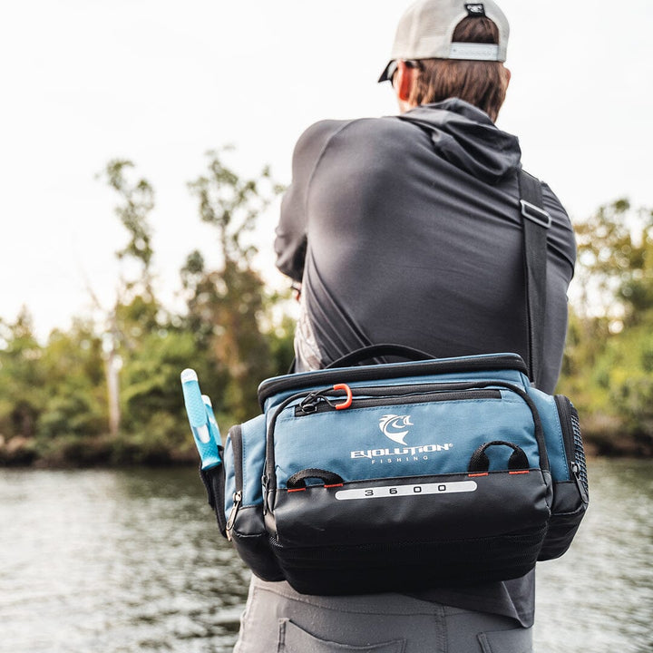 3600 Smallmouth Tackle Bag - Blue Tackle Storage Evolution Outdoor 