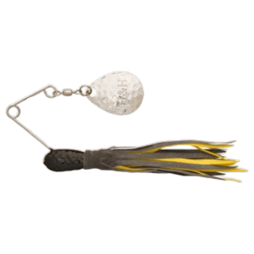 Original H&H Spinner Lure Lure H&H Lure Company Black/Black/Yellow Single Spinner 