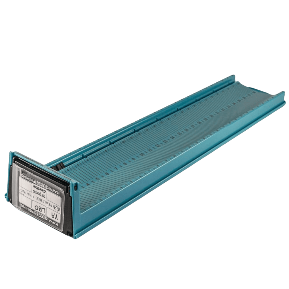 LeaderBoard - 28" Measuring Board with Built-In Identifier Holders and Cull Tabs, Glacier Blue YakAttack 