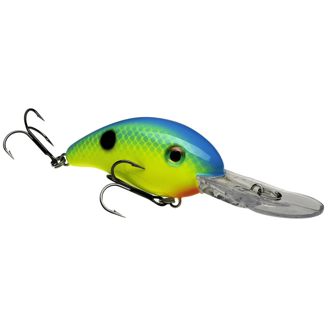 Strike King - Pro Model 3XD Crankbait Strike King Lure Company Chartreuse / Powder with Blue Back 