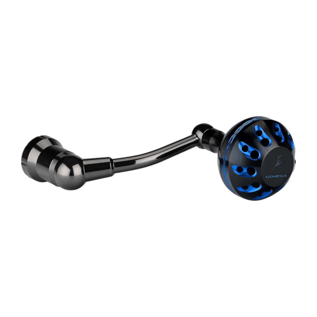 Gomexus Plug&Play Aluminum Power Handle For Daiwa Saltist Spinning Reel Gomexus Saltist 4000/MQ 5000-6000 Black/Blue 