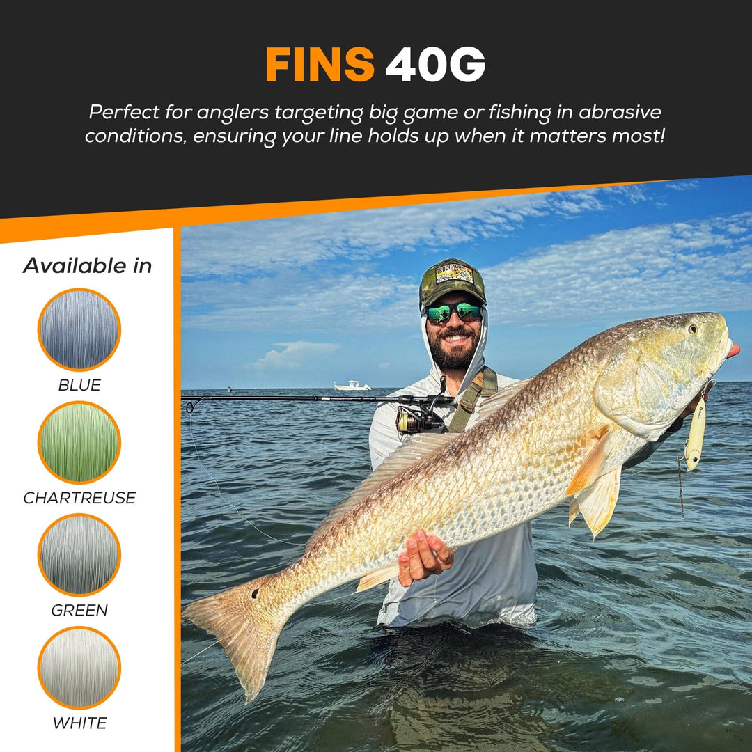 FINS 40G Fishing Braid Fishing Line FINS Braids 
