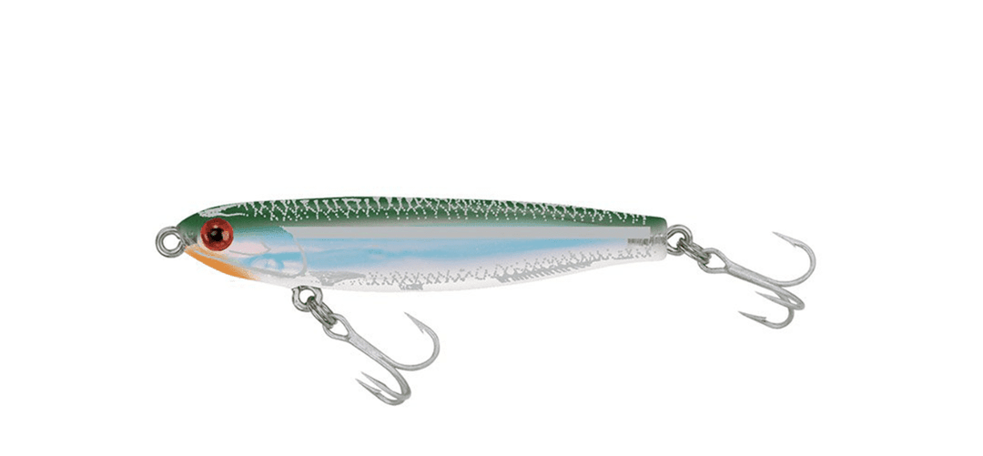 MirrOlure MirrOminnow 19MR Suspending Twitchbait MirrOlure Green Back, White Belly, Silver Luminescence 