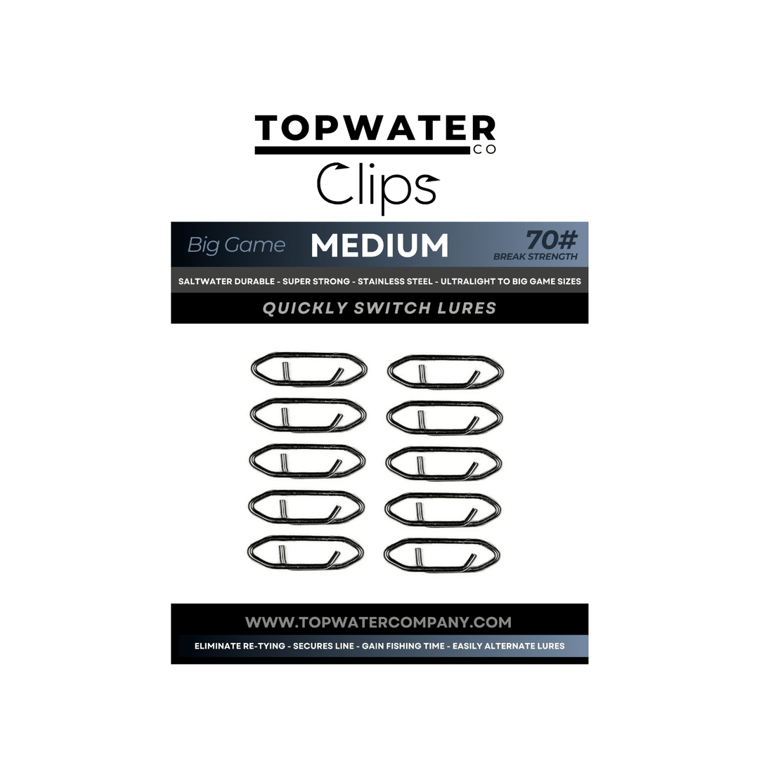 Medium Speed Clips (70lbs) Topwater Co 