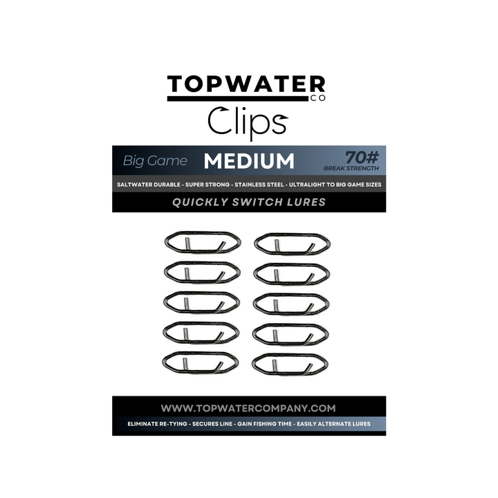 Medium Speed Clips (70lbs) Topwater Co 