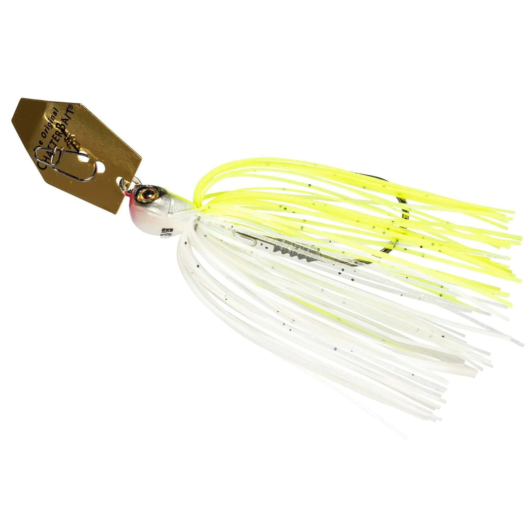 Z-Man - ChatterBait Elite EVO Lure Z-Man Fishing Products 3/8oz Chartreuse/White 