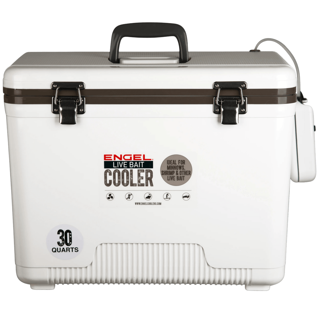 Engel® 30 Quart Live Bait Drybox/Cooler Engel Coolers White 