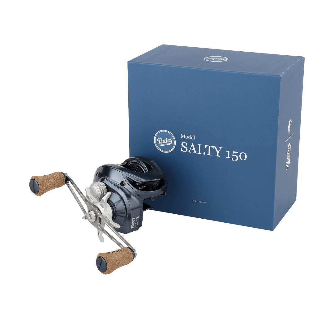 Bates - Salty 150 Low-Profile Baitcast Reel Bates Fishing Co 