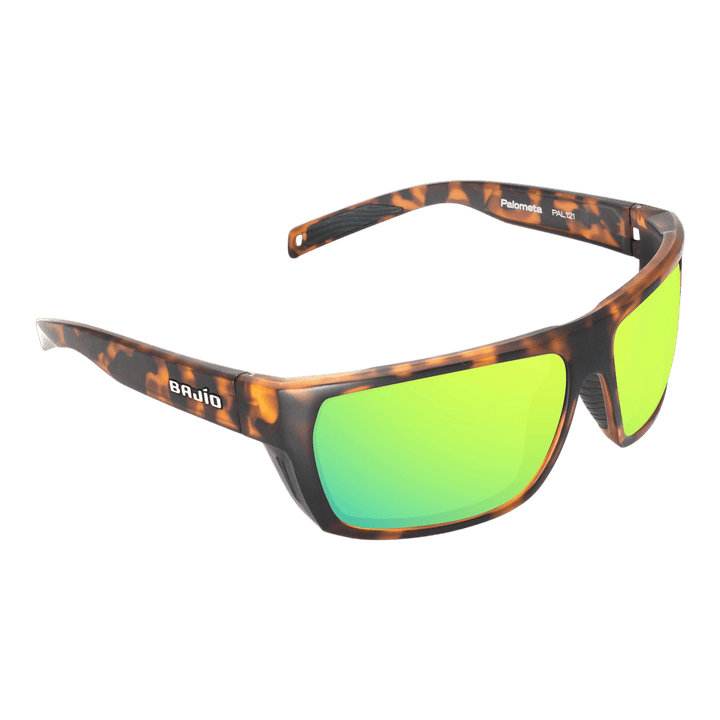 Bajio Sunglasses Bajio Palometa Brown Tortoise Matte Green Mirror - Glass
